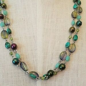 Lovely beaded necklace. 46" strand.